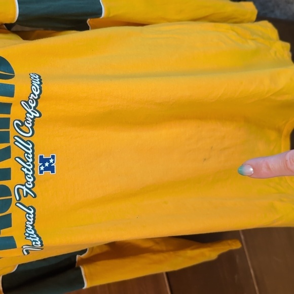 PACKERS Football Long Sleeve NFC T-SHIRT Sz 2XL 💚💛 GREEN BAY PACKERS - Picture 11 of 14